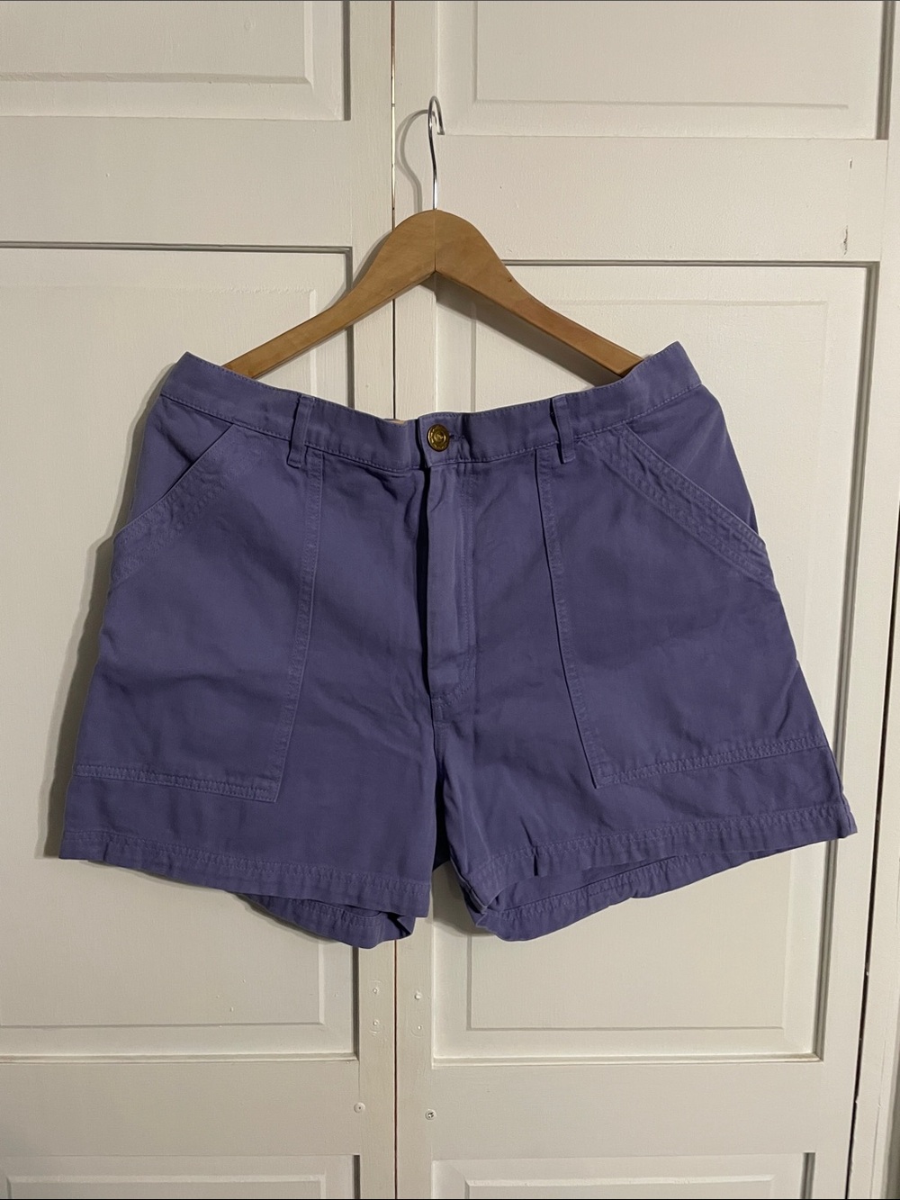 Big Bud Press Work Pants High Waist Shorts - Purple - Large